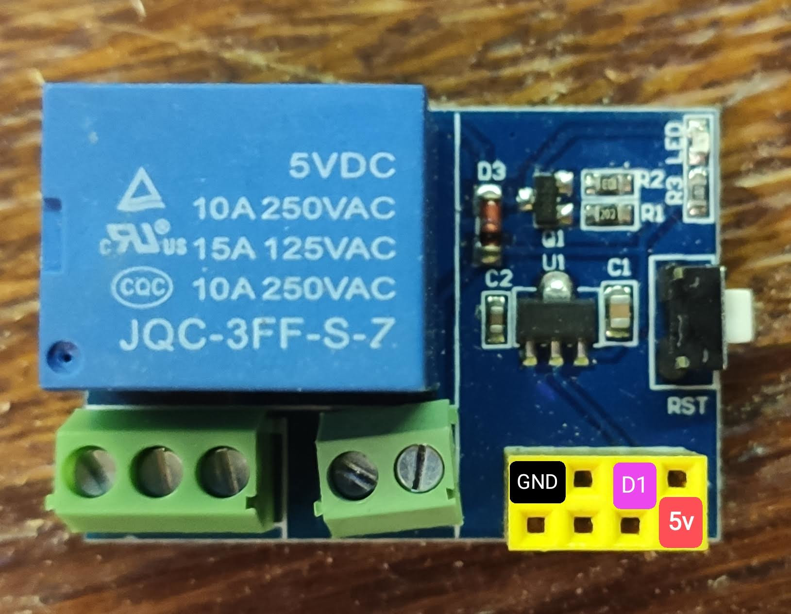 Relay for ESP mini with pinout