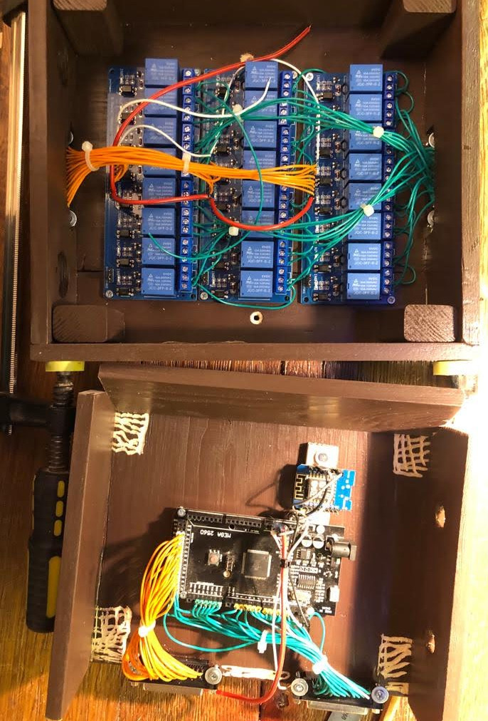 Arduino MEGA relays for vannes controls